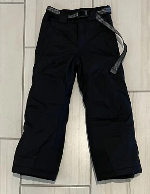 Columbia Niños Jóvenes Esquí Nieve Pantalones Talla 6/7 Negro Cintura Ajustable Foto 1 de 4
