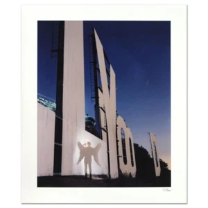 Robert Sheer "The Agent Angel at the Hollywood Sign Single Exp.Photo Hand signed - Picture 1 of 2