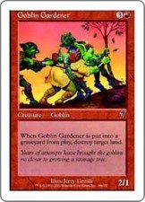 WOTC MtG 7th Ed Goblin Gardener (C) (Foil) EX