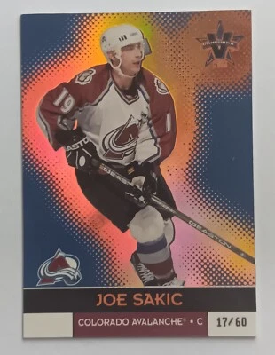2000-01 Pacific Vanguard Holográfico Oro Joe Sakic/60 Colorado Avalanche Foto 1 de 2