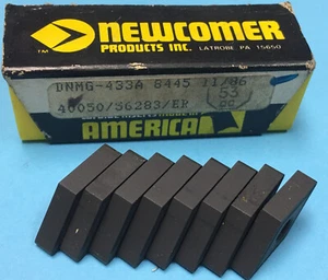 NEWCOMER, DNMG-433A 8445 CARBIDE INSERTS 8 Pcs. (JL18) - Picture 1 of 4