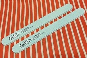 2 ~ Reusable FOAM BOARD 7" Nail File Emery Natural & Artificial Toenails 100/180 - Picture 1 of 2