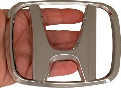 Honda Grill Emblem Chrome Logo Badge For Civic 2016 2017 2018 2019 2020 2021 - Image 1 of 2