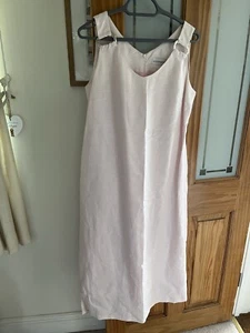 La Confidence Pale Pink Linen Sleeveless Dress - Size Large - Picture 1 of 5