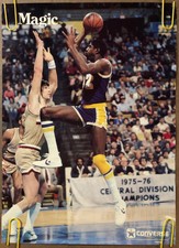 Original Vintage Poster Magic Johnson LA Lakers 1970s NBA Basketball Converse