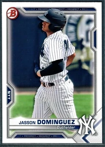 2021 Bowman Jasson Dominguez #BP-13 Yankees quantità - Foto 1 di 2