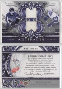 2010 Upper Deck Artifacts Silver /75 Nicklas Backstrom Johan Franzen #TT2-SWEDE
