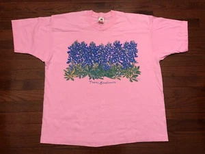 1993 TEXAS BLUEBONNETS T SHIRT HERREN 2XL XXL ROSA BLAU VINTAGE 90er 90er e - Bild 1 von 7
