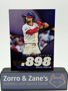 Bryce Harper 2025 Topps Series 2 #OPS-10 OPS Leaders Insert Phillies - Picture 1 of 2