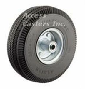 Rueda de uretano plana 8DNFUW 8"" x 3"" para camiones de mano, rodamientos de bolas de 5/8 - Imagen 1 de 1