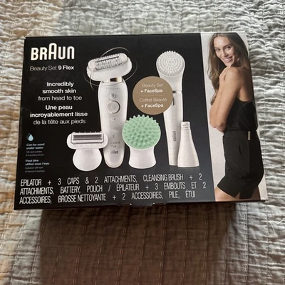 Braun Depiladora Silk-épil 9 Flex SkinSpa, Dispositivo de Depilación Nuevo Foto 1 de 2