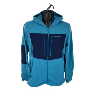 Norrona Iyngen Powerstretch Pro Zip Hoodie Blue Waffle Thermo Gr. XL Norwegen - Bild 1 von 13