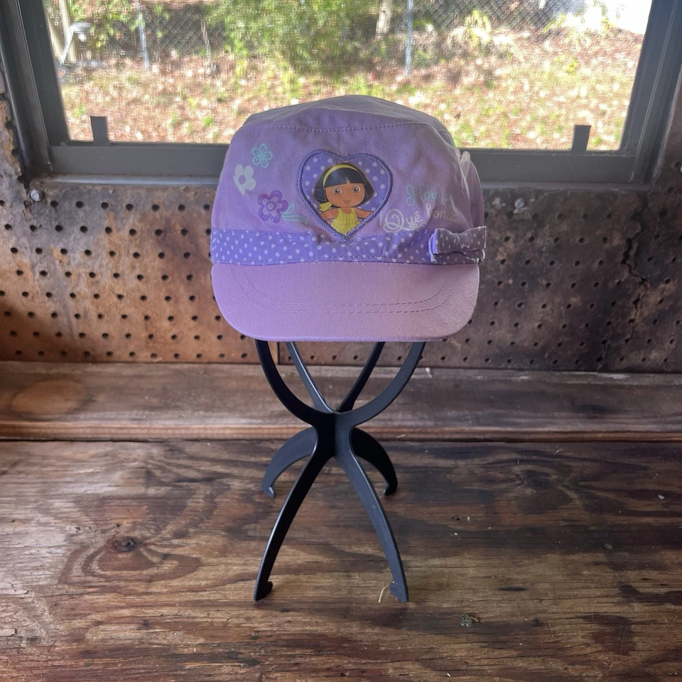 Y2K 2008 Nick Jr Dora The Explorer Kids Hat Purple Cap NWT - Image 1 of 4