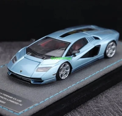 GB EC 1:64 Ice Blue Countach LPI800-4 Racing Sports Model Diecast Resin Car  - Image 1 of 4
