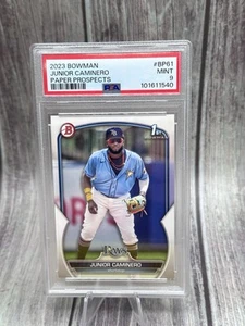2023 Bowman Paper Junior Caminero Paper PROSPECT #BP-61 PSA 9 MINT 1st Bowman - Bild 1 von 10