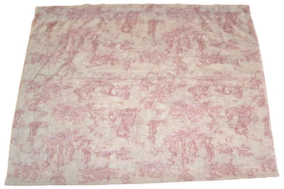 Country Curtains Lenox Toile Red Sheer Panel 58X90 Polyester French Country USA - Image 1 of 4