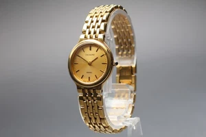 Vintage 1991 [N MINT] Seiko Exceline 7321-0710 Gold Bracelet Ladies Watch JAPAN - Picture 1 of 10
