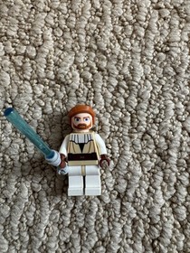 Lego Obi-Wan Kenobi sw0197 Minifigure from 7931, Retired