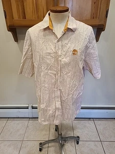 Timberland Herren Kurzarm Hemd mit Knöpfen kariert Größe XXL 2XL hellbraun urban - Bild 1 von 12