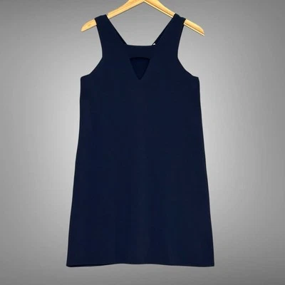 Vestido para mujer Milly S azul marino corte recto clásico minimalista oficina carrera Foto 1 de 4