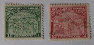 Estampillas de Panamá, 1905, sc#179-80, usadas, cancelaciones ligeras - Imagen 1 de 2