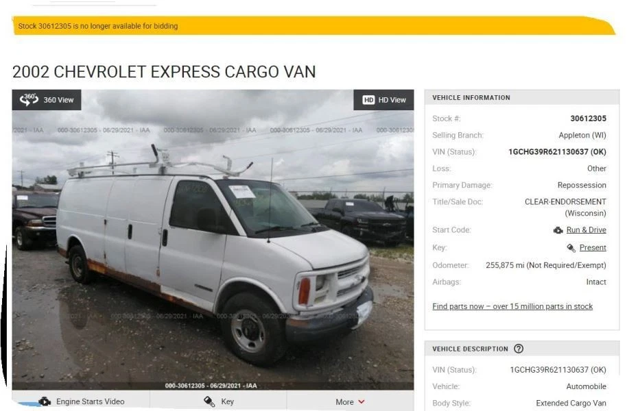 Throttle Body Throttle Valve Assembly 5.0L Fits 01-02 EXPRESS 1500 VAN 4201570 - Image 1 of 4