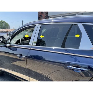 Polished Pillar Post Trim 6pc (fits: 2021-2023 Genesis GV80) - Bild 1 von 4