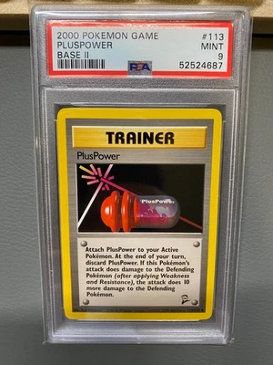 2000 Pokemon Base Set 2 - PSA 9 MINT - PlusPower #113/130 - Image 1 of 2