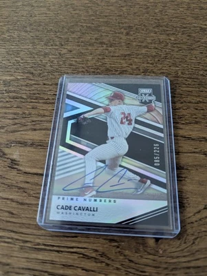 2020 Panini Elite Extra Edition - Cade Cavalli #22 Prime Numbers a Signatures... - Image 1 of 2