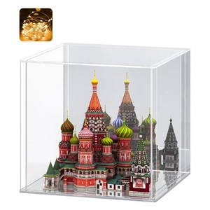 Acrylic Display Case for Collectibles – Clear Display Box with Mirrored Back ... - Picture 1 of 9