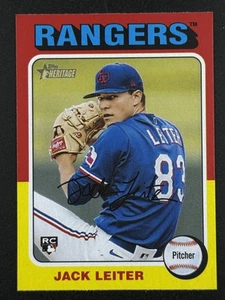 JACK LEITER RC 2024 Topps Heritage High Number #691 Texas Rangers - Picture 1 of 2