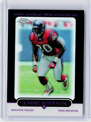 2005 TOPPS CHROME BLACK REFRACTOR #42 - ANDRE JOHNSON #ED 098/100 - Image 1 of 2