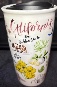 Starbucks 2016 California The Golden State Ceramic Traveler Tumbler Mug New - Picture 1 of 8