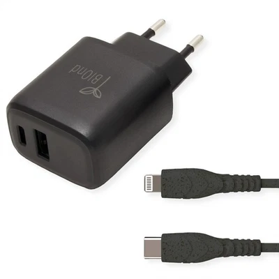 BIOnd BIO-CTL-20W PD 20W Charger + USB-C to Lightning Kabel - Bild 1 von 3