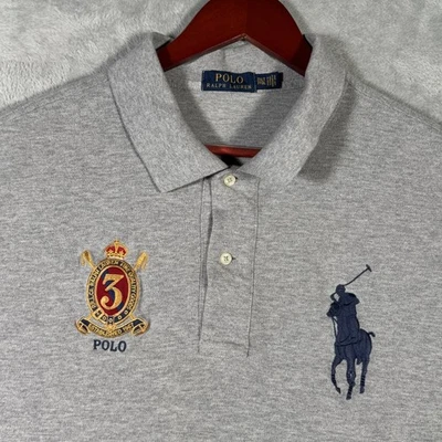Polo Ralph Lauren Polo Shirt Mens 3XLT 3XL Tall Heather Gray Big Pony Crest - Image 1 of 4