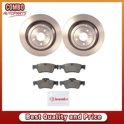 Juego de pastillas de freno de disco trasero rotor de freno de disco para Mercedes-Benz ML350 2007-2011 Foto 1 de 4
