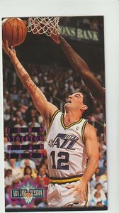 1994-95 Fleer NBA Jam Session #190 John Stockton card, Utah Jazz HOF