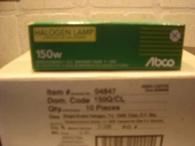 BOX OF 10 ABCO 04847 150Q/CL/DC 120V Bayonet Base Single Ended Hal - Image 1 of 2