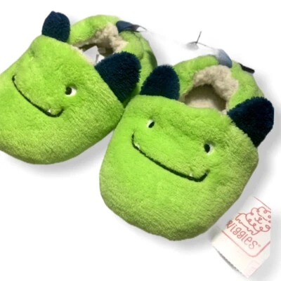 Zapatillas infantiles swiggles verde monstruo peluche talla 2 Foto 1 de 4