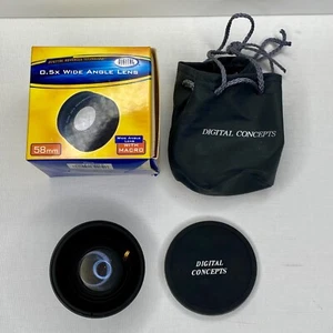 Digital Concepts High Def 0.5x Wide Angle Lens Platinum Series w/Macro 58 mm - Picture 1 of 2
