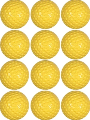 MONDO Sting-Free Dimpled Pitching Machine Baseballs - Yellow