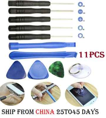 11 pcs Opening tool Kit iphone Samsung Screwdriver Pentacle pentalobe tournevis - Image 1 of 4