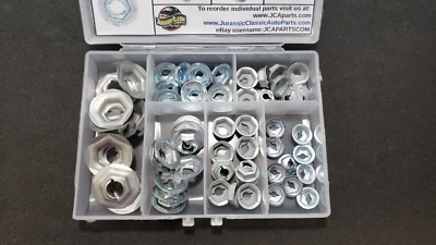 Kit de tuercas de corte de rosca moldura de cuerpo guardabarros emblema letras recorte se adapta a GM 1946-1988 Foto 1 de 4