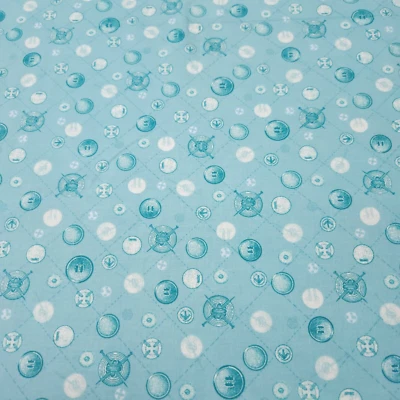 The Dressmaker Collection BTY Amy Barickman Red Rooster Button Soft Teal - Image 1 of 3