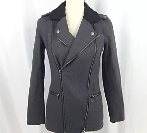 Giacca Vans donna misto lana luccio moda stile moto casual street piccola - Foto 1 di 7