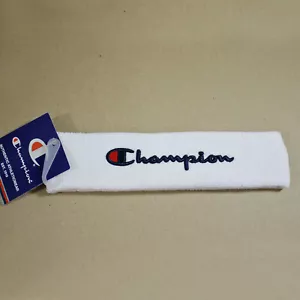 Champion White Terry Headband - Authentic - Brand New -  Free Shipping - Picture 1 of 3