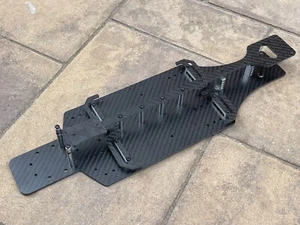 Carbon Fiber DRAG RACING Chassis for Traxxas RUSTLER VXL 3s / Xl5 2WD - Picture 1 of 5