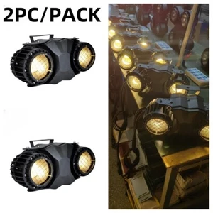 2X200W COB LED Par Light DMX Stage DJ Audience Blinder Light Warm Cool White - Picture 1 of 10