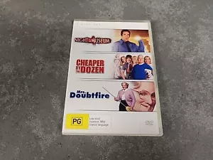 Night At The Museum, Cheaper By The Dozen, Mrs Doubtfire - Triple DVD Pack - PAL - Picture 1 of 8