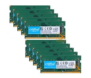 Crucial 10x 4GB 1Rx8 PC4-2400T DDR4 2400Mhz PC4-19200S 260Pin Sodimm Memory @DDD - Picture 1 of 14